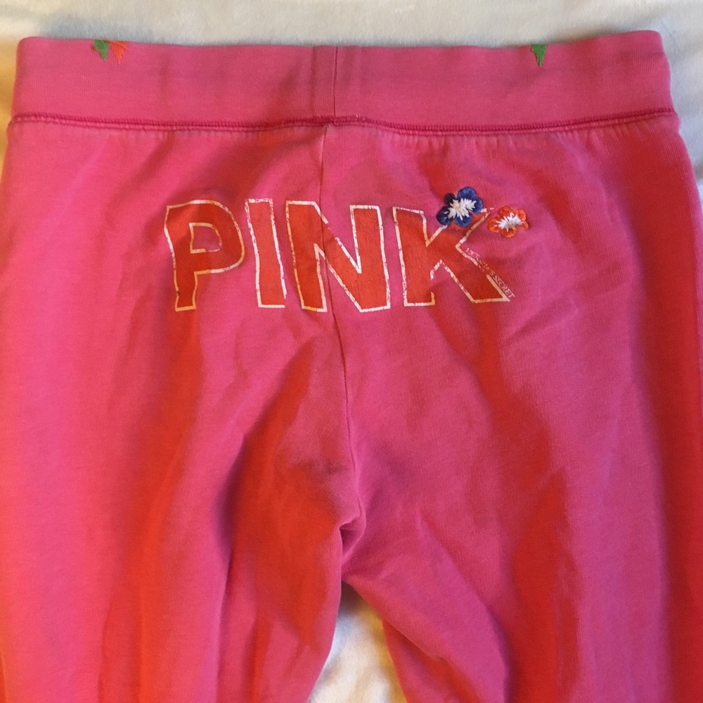 Pink Capri Sweatpants by PINK, Medium, Flowers