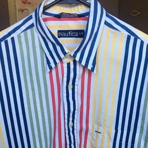 Nautica Vintage long sleeve button down shirt