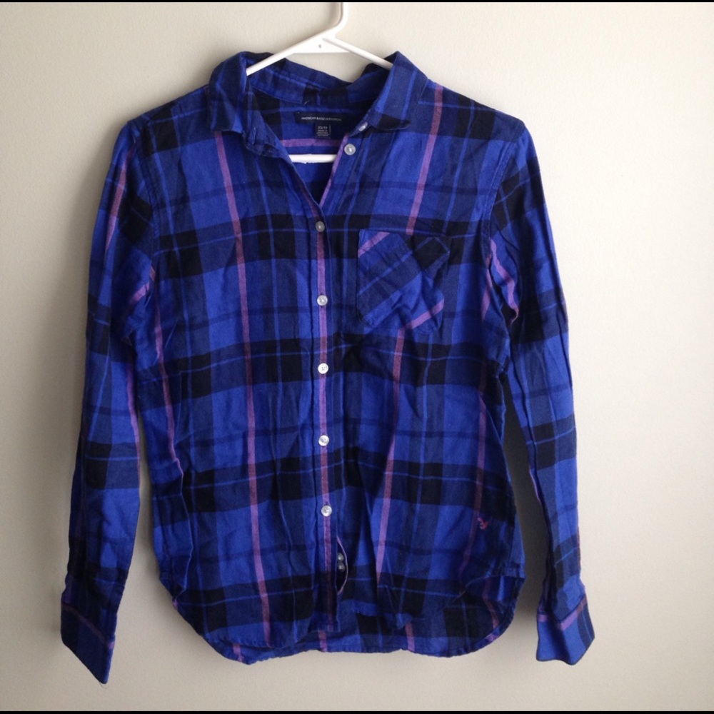 SALE!!! Plaid button down from AE