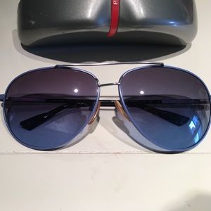 Authentic Prada aviator sunglasses