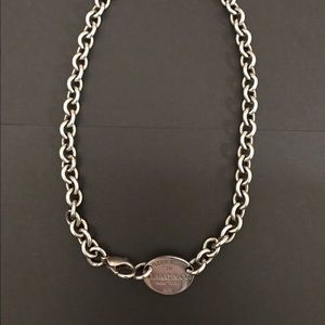 AUTHENTIC Tiffany Oval Tag Choker PRICE DROP!