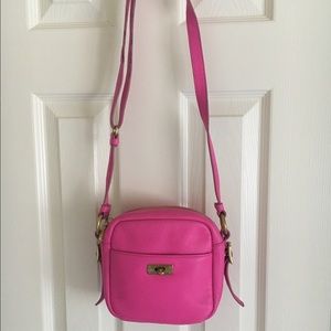 J Crew neon pink crossbody bag