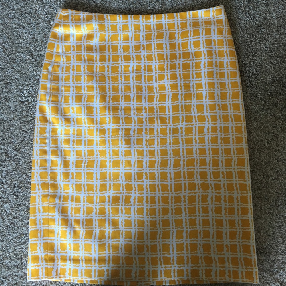 Talbots fun checkered skirt