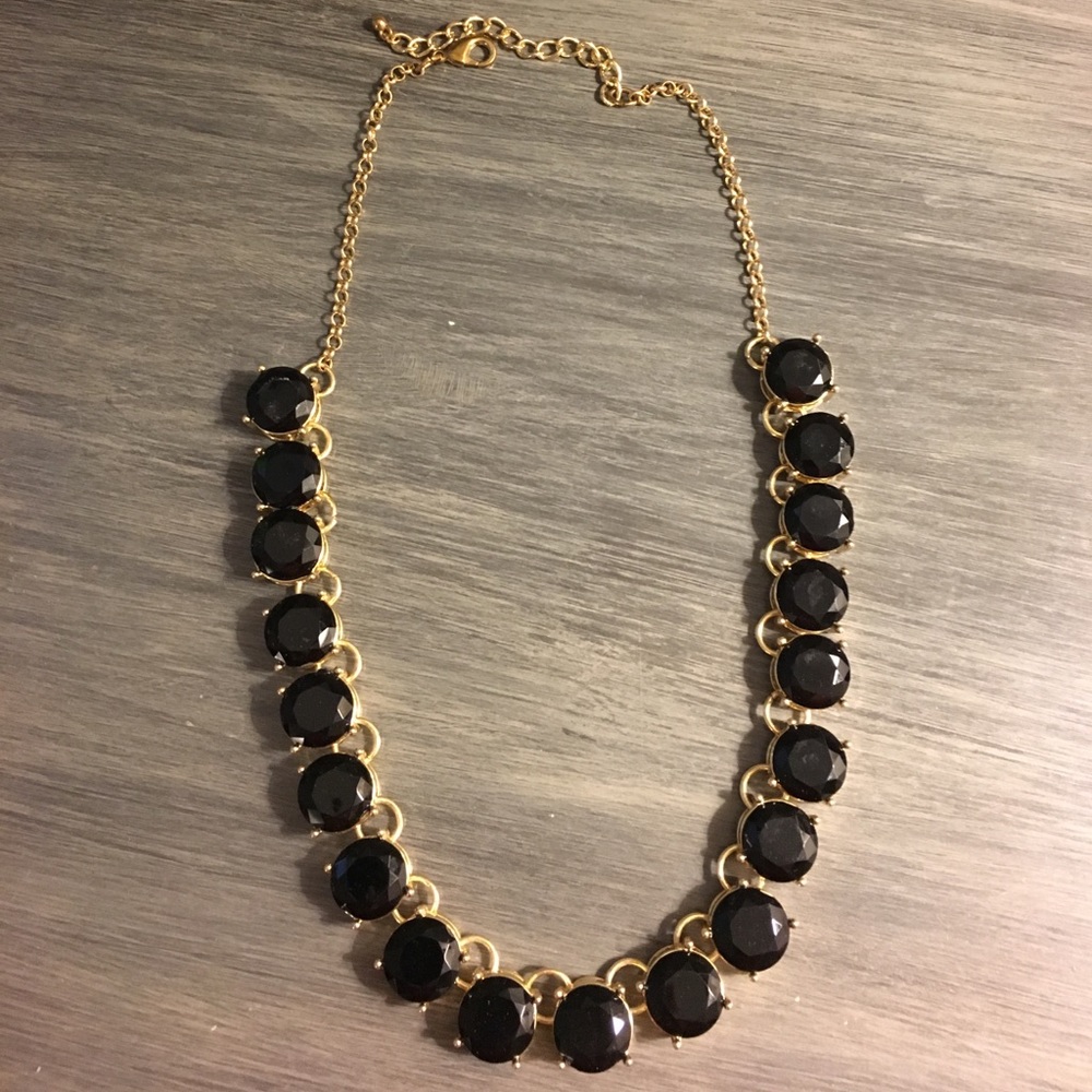 Black/gold necklace
