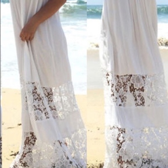 Unlined  boho maxi beach dress - Picture 2 of 5