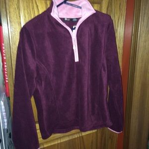 💚St. John's Bay Active Purple Pullover Large NWT