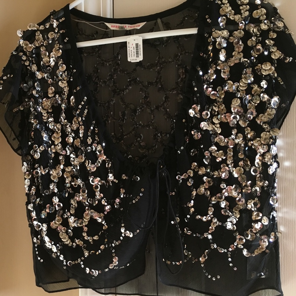 NWT Rebecca Taylor sequins jacket