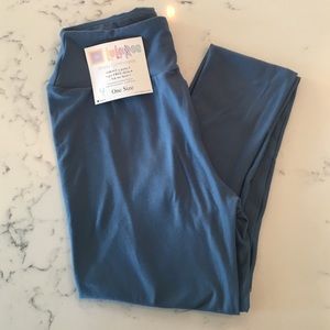 NWT Lularoe OS blue leggings