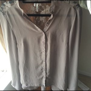 Lace Back Blouse