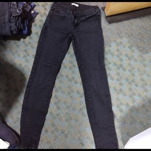 Black bullhead skinny jeans
