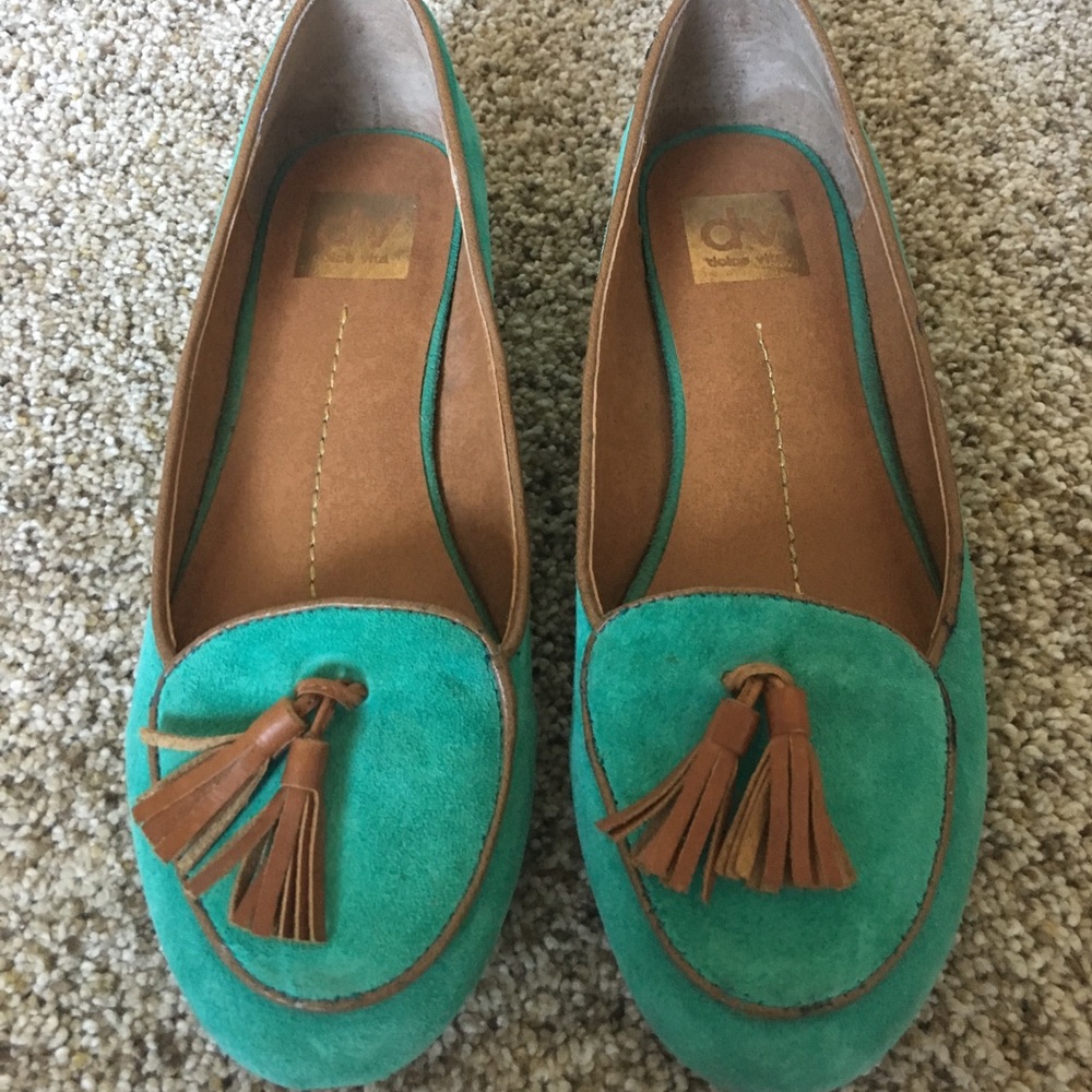 Dolce Vita mint colored suede flats