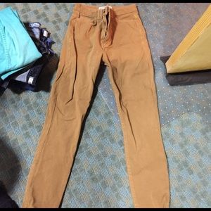 American apparel skinny jeans tan