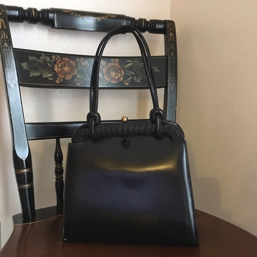 Vintage Leather Handbag 1950s