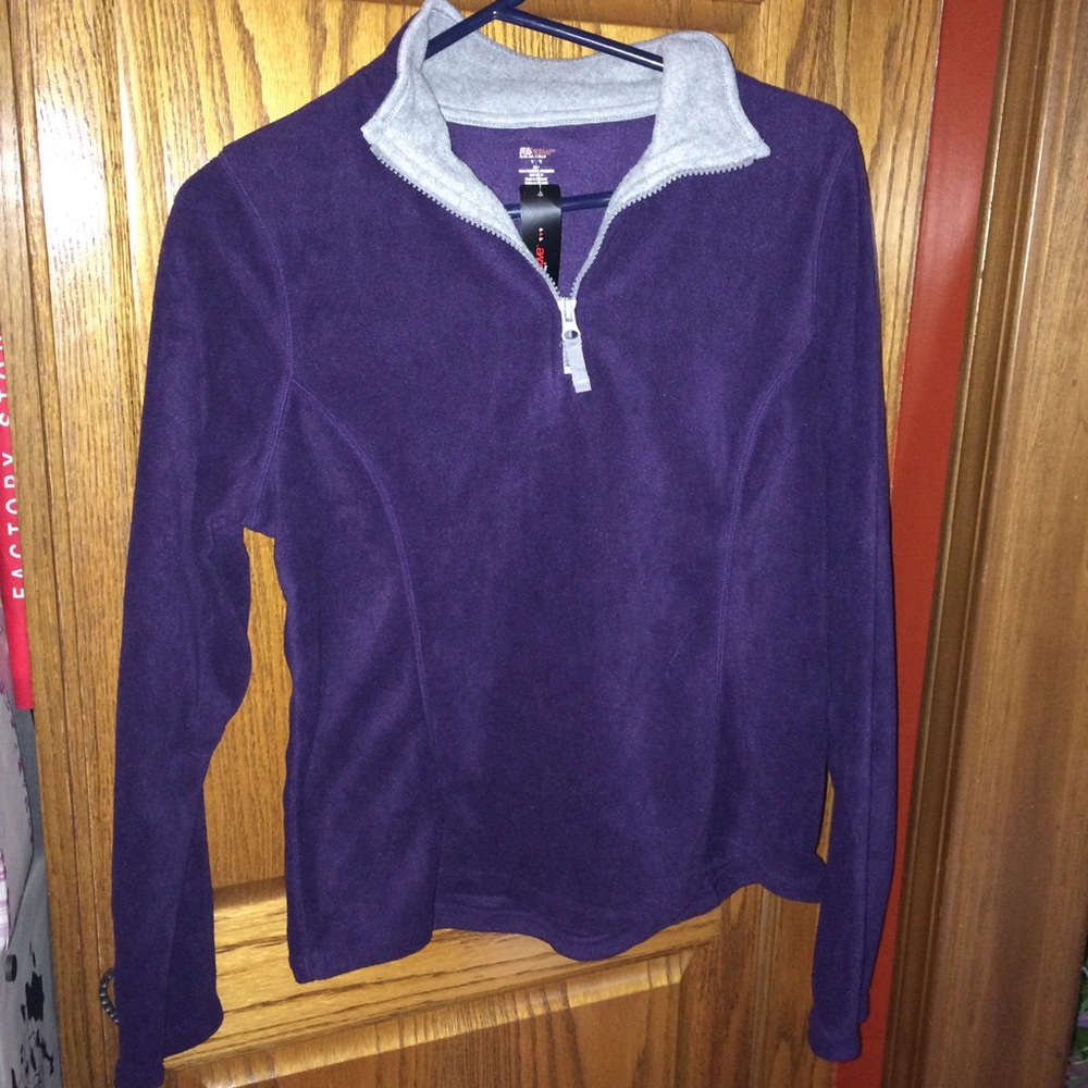 💚St. John's Bay Active Purple Pullover Medium NWT