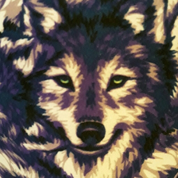 Lularoe Unicorn Rare Wolves  leggings - Picture 2 of 5