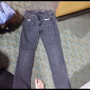 American eagle stretch gray jeans