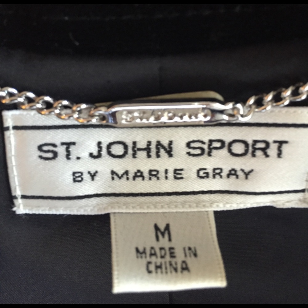Ski season! St John Sport fur and velvet jacket