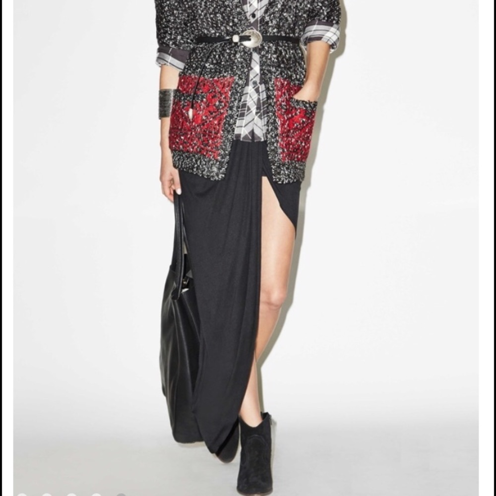 💖HP💖 LAST ONE! Draped High Low Skirt - Picture 2 of 7