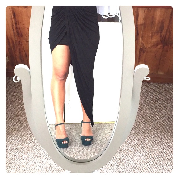 💖HP💖 LAST ONE! Draped High Low Skirt - Picture 6 of 7