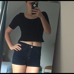 Black Crop Top