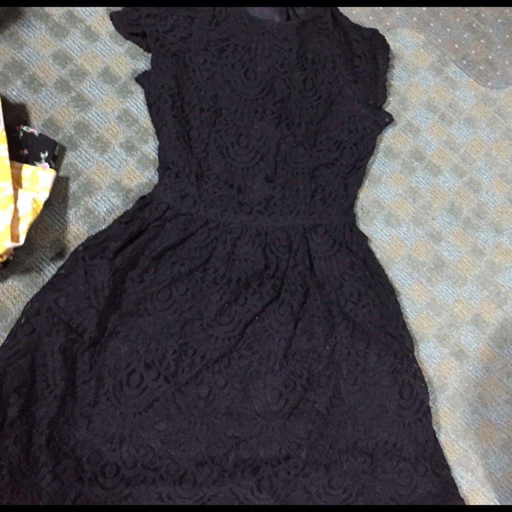 Mini black dress
