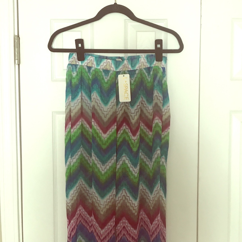 Lspace sheer wide leg swim cover up