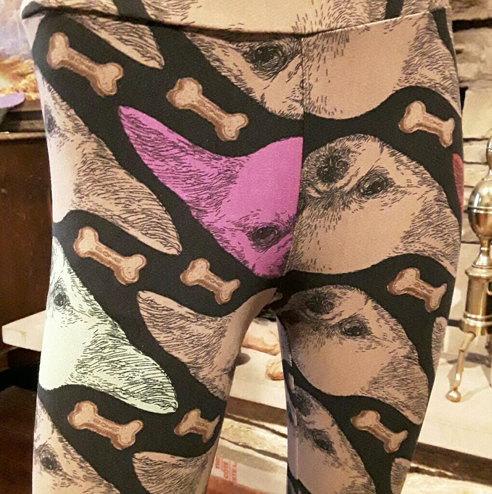 Lularoe Unicorn Rare Chihuahua leggings
