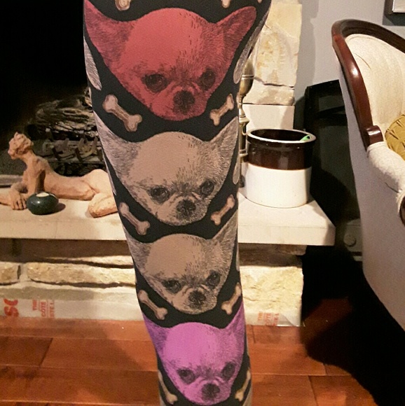 Lularoe Unicorn Rare Chihuahua leggings - Picture 2 of 5