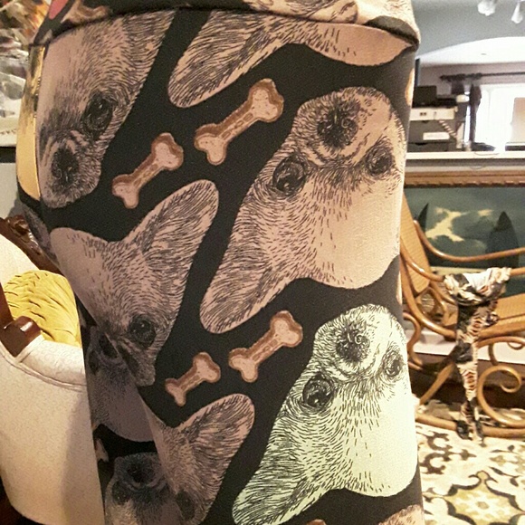 Lularoe Unicorn Rare Chihuahua leggings - Picture 4 of 5