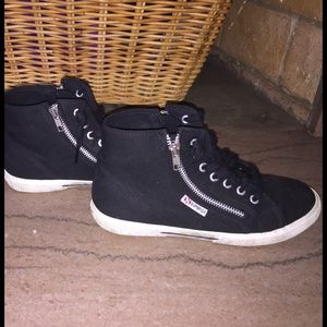 Women's high top superga shoes