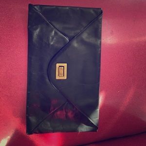 Hobo leather thin clutch