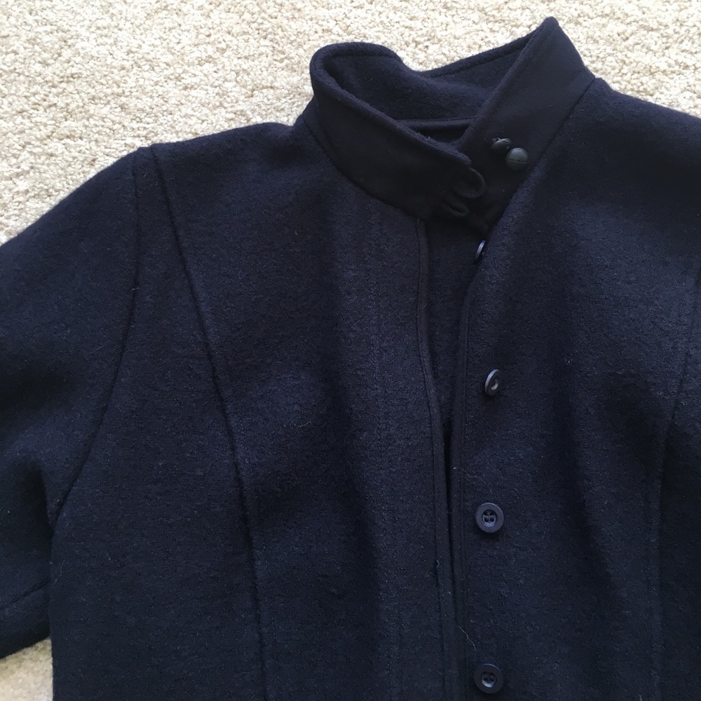 Vintage Boiled Wool Navy Geiger Jacket 😻