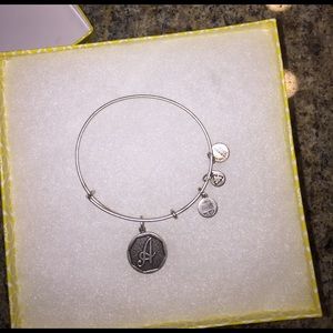 Alex & Ani Silver A Bracelet