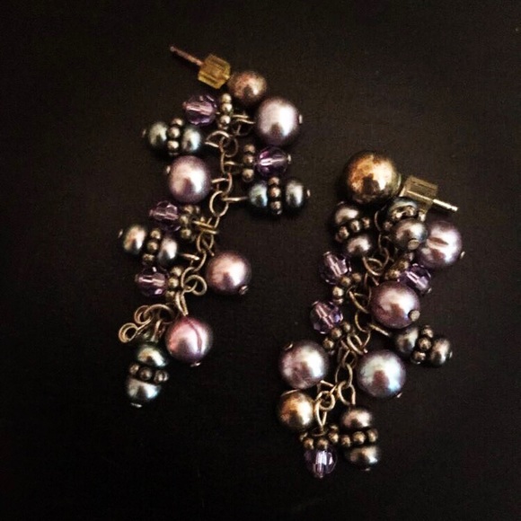 bundle of vintage dangle earrings - Picture 4 of 4