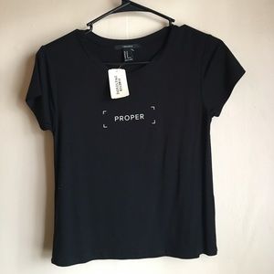 Forever 21 black crop top