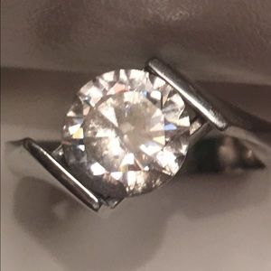 💐2.0 CT CZ GORGEOUS STAINLESS RING
