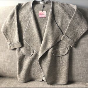 Chicwish Just Knitted Open Coat in Grey