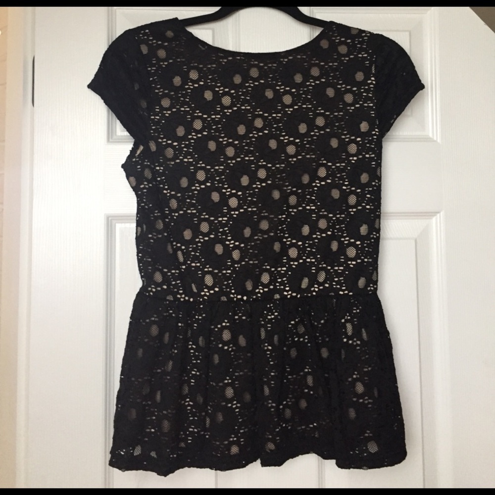 Black lace top