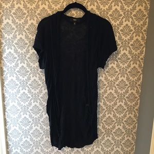 Black short sleeve shawl/cardigan