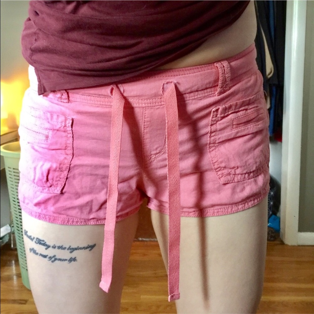 Salmon colored shorts