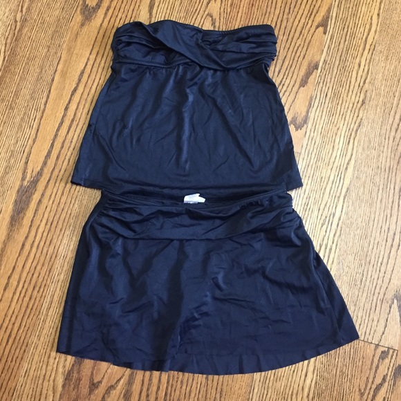 J.Crew cinched bikini swim skirt twist top set S - Picture 2 of 4