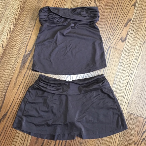 J.Crew cinched bikini swim skirt twist top set S - Picture 3 of 4