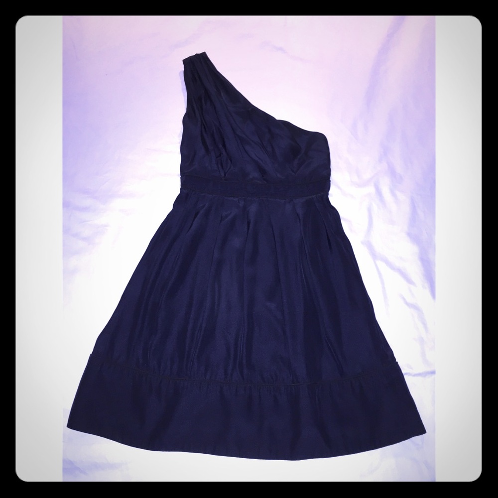Thread Social navy one-shoulder dress