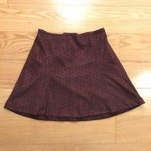 NWOT Express Laser Cut Suede Mini Skirt