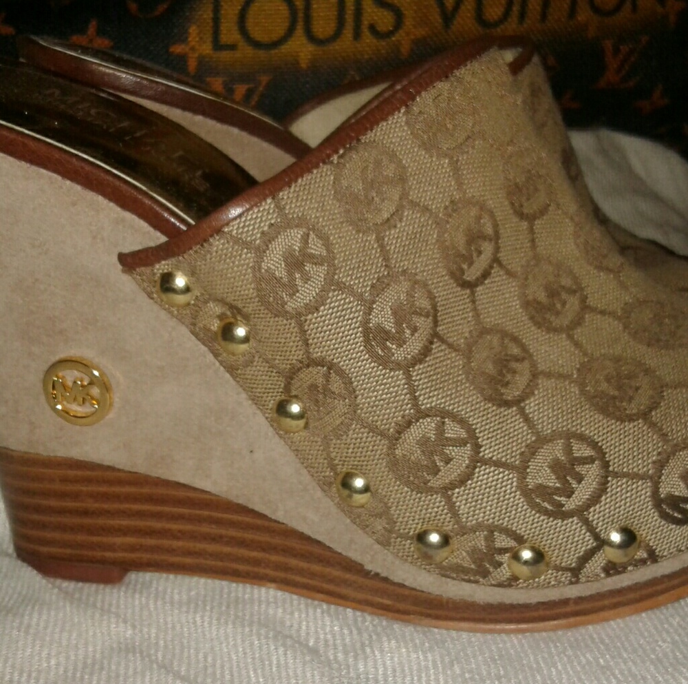 Gorgeous authentic mk wedge heels on hold