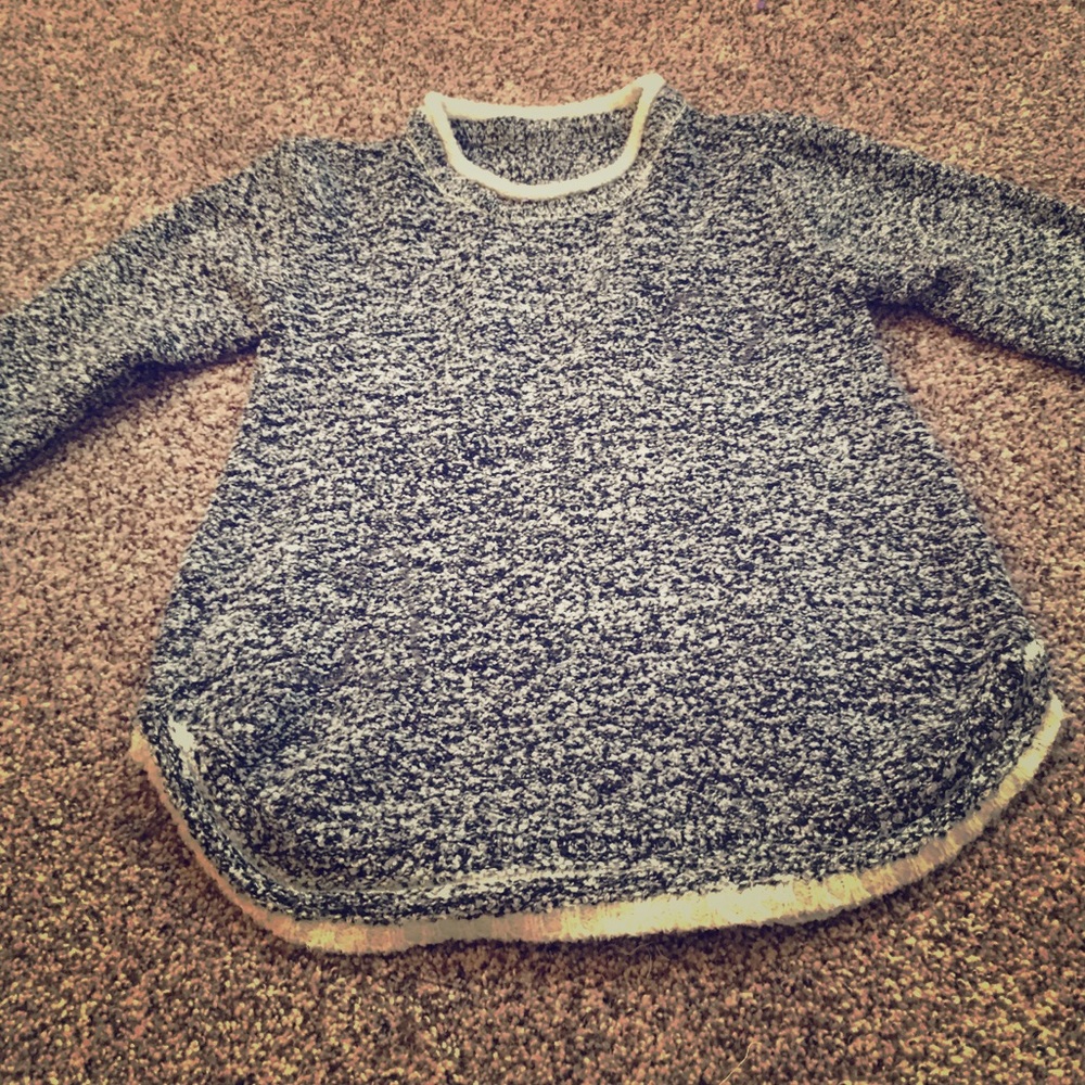 Black and white sweater