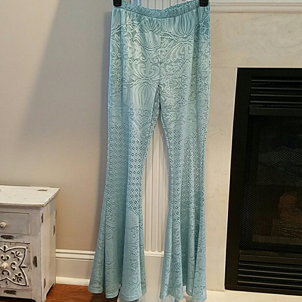 Mint Lace Pants