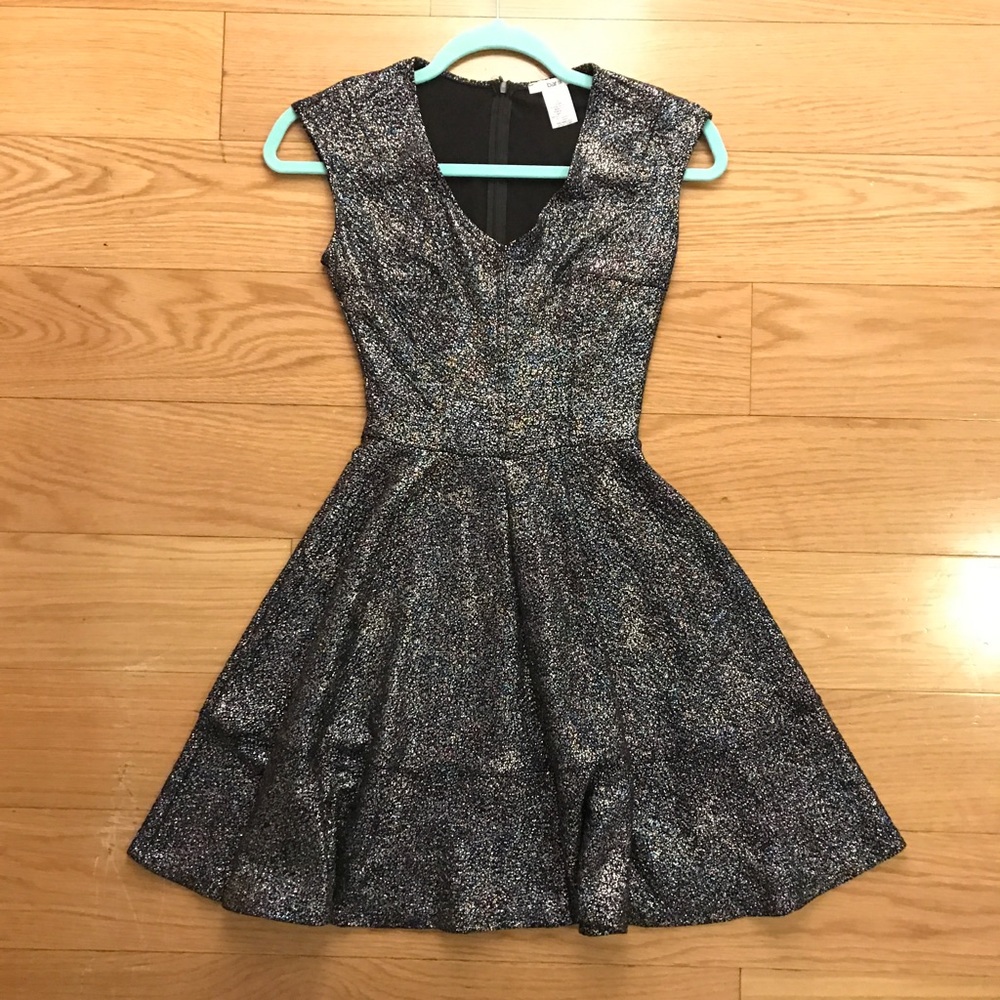 NWOT Bar III Sparkle Skater Dress