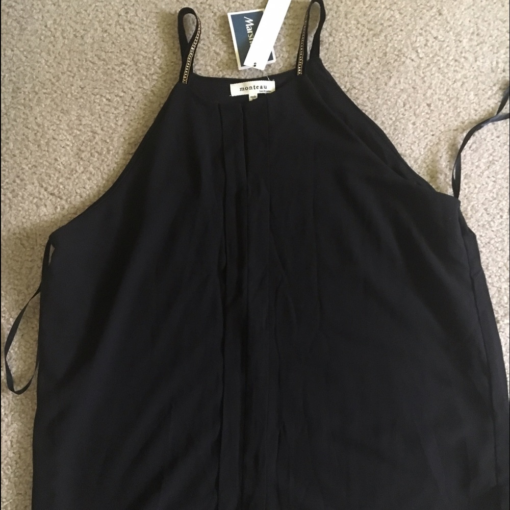 Black tank top