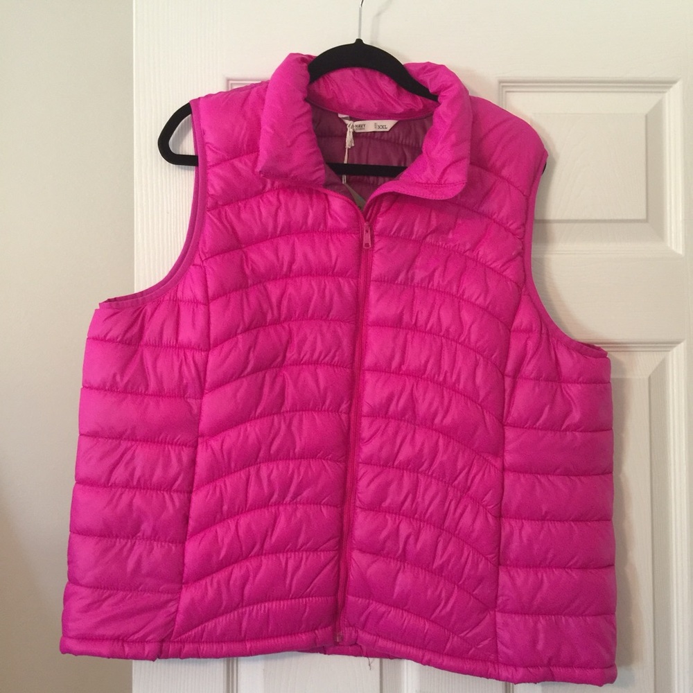 Old navy XXL hot pink puffer vest